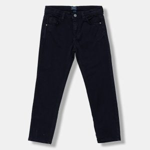 Παντελόνι καπαρντινέ Guess straight fit Μπλε σκούρο L5YB01W0160