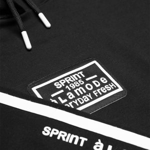 Σετ κολάν με λεπτό φούτερ Sprint 252-4005 Μαύρο
