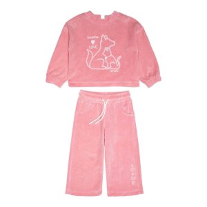 Παιδικό σετ φόρμας βελουτέ παντελόνα Sprint 252-2017 για κορίτσια