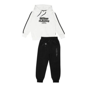 Φόρμα λεπτό φούτερ Sprint με κουκούλα 252-3031 Off white