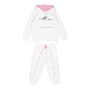 Φόρμα φούτερ Sprint 252-2021 με κουκούλα Off white