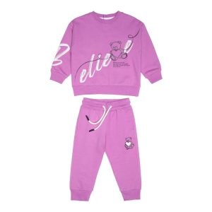 Παιδική φόρμα φούτερ Sprint αρκουδάκι 252-2026 Magenta για κορίτσια