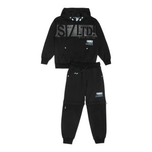 Φόρμα λεπτό φούτερ Sprint με κουκούλα 252-3005 Μαύρο