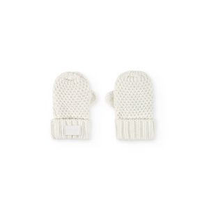 Βρεφικά πλεκτά γάντια Boboli 192192 Off white