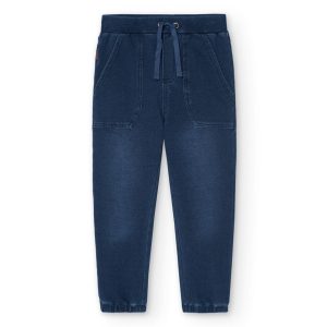 Παιδικό παντελόνι denim μαλακό ελαστικό Boboli 590644 Μπλε για αγόρια