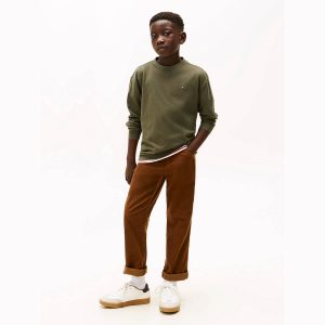 Μπλούζα μακό Tommy Hilfiger Πράσινο σκούρο KB0KB09846