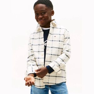 Παιδικό πουκάμισο καρό Tommy Hilfiger KB0KB10096 για αγόρια