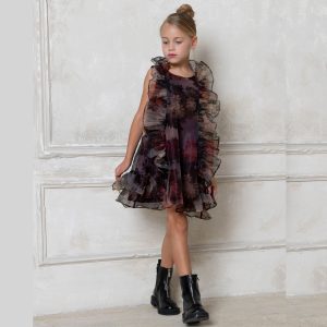 Φόρεμα οργάντζα με βολάν Alice W25-A11031