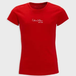 Μπλούζα μακό Calvin Klein Slim fit Κόκκινο IG0IG03061