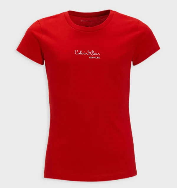 Μπλούζα μακό Calvin Klein Slim fit Κόκκινο IG0IG03061