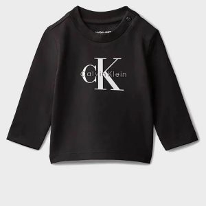Βρεφική μπλούζα Calvin Klein Μαύρο IN0IN00335