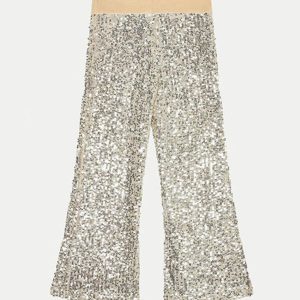 Παντελόνα με παγιέτες Original Marines Χρυσαφί DEA3655F