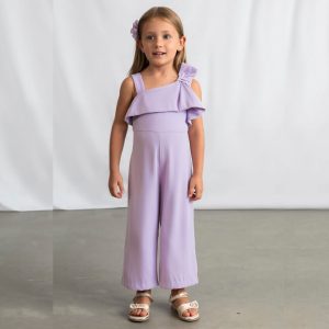 Φόρμα κρεπ με φιόγκο Mayoral 03892 Μωβ