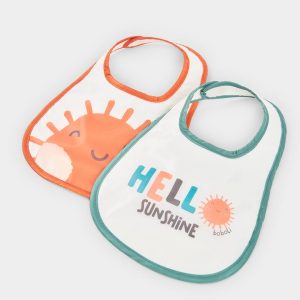 Σετ 2 σαλιάρες Boboli 223096 Off white