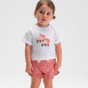 Σετ με σορτς Mayoral 01205 Ροζ Σομόν