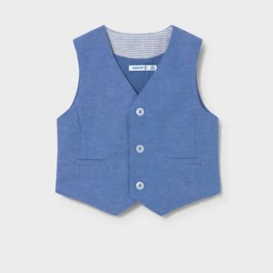 Βρεφικό γιλέκο λινό Mayoral 01312 Μπλε για αγόρια