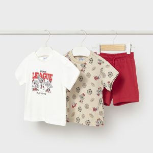 Σετ μακό Mayoral 3τεμάχια 01669 Κόκκινο