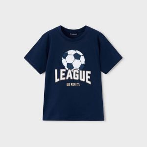 Μπλούζα ποδόσφαιρο Mayoral μακό 03074 Μπλε