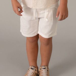 Βερμούδα λινή relaxed fit Mayoral 03202 Κρεμ