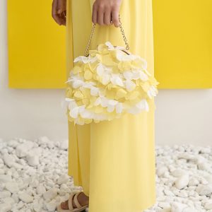 Τσάντα λουλούδια 3d Abel & Lula 05482 Κίτρινο