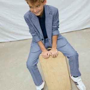 Παντελόνι λινό Mayoral 06562 Μπλε