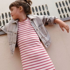 Φόρεμα ριγέ midi Mayoral 06914