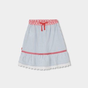 Φούστα Boboli γαλάζιο ριγέ 303095