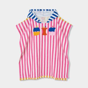 Πόντσο μπουρνούζι ριγέ Boboli 343190