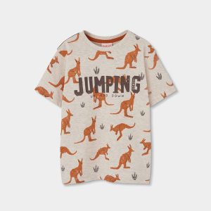 Μπλούζα μακό Boboli Μπεζ 533078