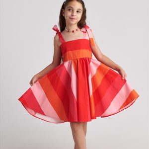 Φόρεμα Two in a Castle ανοικτή πλάτη T7068 Κόκκινο