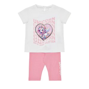 Σετ με κολάν Sprint με φωτάκι μονόκερος 261-2032 Λευκό