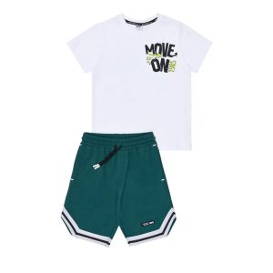 Παιδικό εφηβικό καλοκαιρινό σετ με βερμούδα Sprint για αγόρια