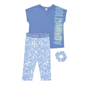 Σετ με κολάν Sprint 261-4013 με scrunchies Μπλε