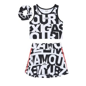 Σετ αμάνικο με φούστα σορτς Sprint 261-4028 Λευκό