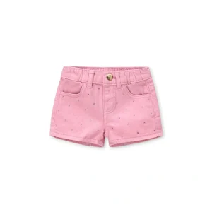 Σορτς denim strass Original Marines με δώρο ζώνη DGP1101NF Ροζ