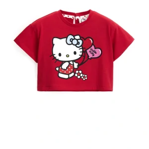 Μπλούζα midi Hello Kitty Original Marines DGPV1055NF Κόκκινο