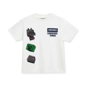 Μπλούζα Minecraft Original Marines DGPV2036B Λευκό