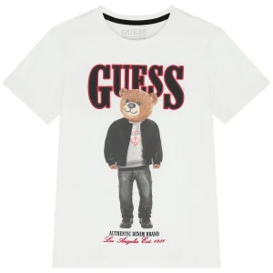 Μπλούζα teddy bear Guess L6RI11K8HM4 Λευκό
