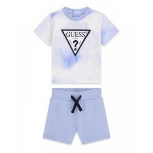 Βρεφικό σετ Guess με βερμούδα I6RG08K8HM4 Γαλάζιο