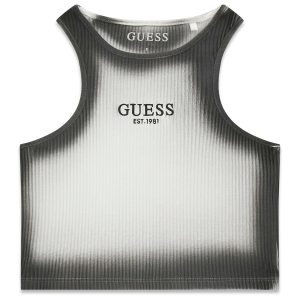 Μπλούζα rib Guess αμάνικη J6GI22KCSK4 Μαύρο thumbnail