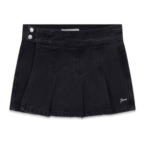 Φούστα σορτς Guess denim J6RD04D5J40 Μαύρο