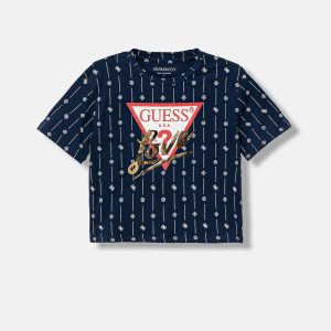 Μπλούζα midi Guess Love J6RI08K6YW4 Μπλε