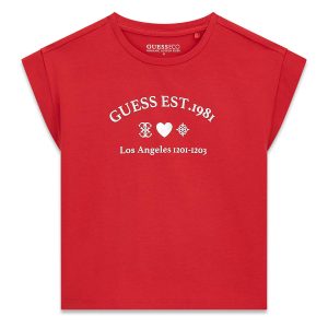 Μπλούζα midi Guess J6RI20K6YW4 Κόκκινο