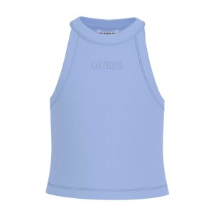 Μπλούζα rib midi Guess J6RI35KBPZ4 Γαλάζιο