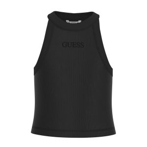 Μπλούζα rib midi Guess J6RI35KBPZ4 Μαύρο