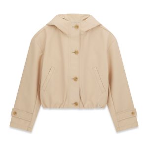 Μπουφάν oversized Guess twill J6RL09WFYD0 Μπεζ