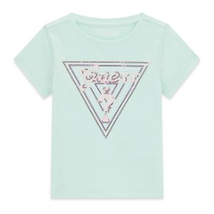 Μπλούζα Guess με παγιέτες K6GI08K6YW4 Μέντα
