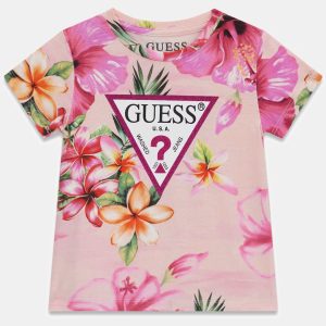 Μπλούζα floral Guess glitter στάμπα K6GI13K6YW4