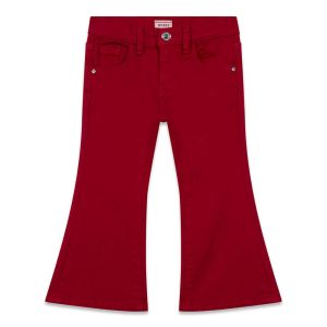 Παντελόνι denim flare Guess K6RB00WE620 Κόκκινο