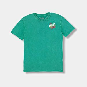 Μπλούζα Oversized Guess L6GI17K8HM4 Πράσινο thumbnail